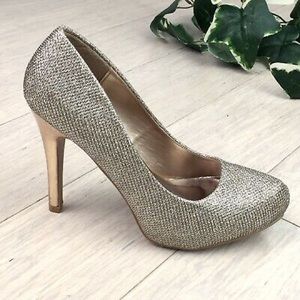 Sparkly Gold Heels